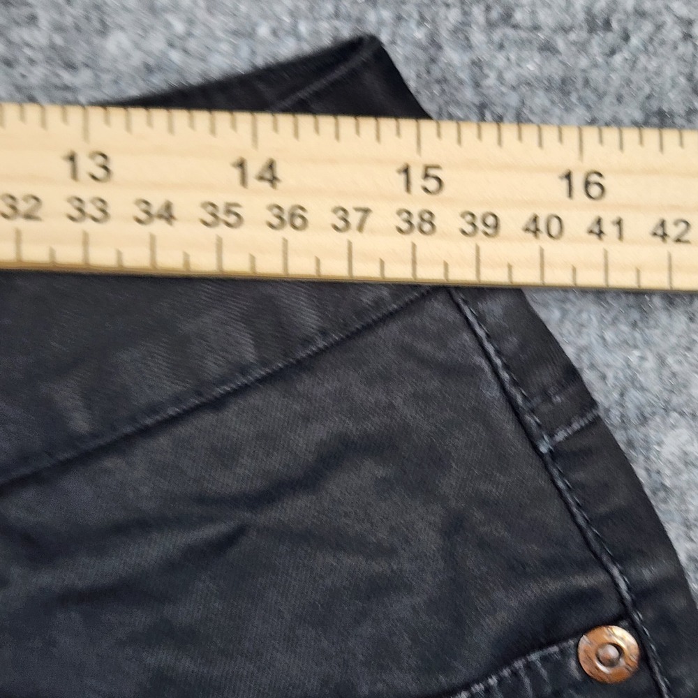 Eddie Bauer Black Stretch Twill Straight Leg Pants Womens Petite 10 Casual Work - Picture 5 of 8